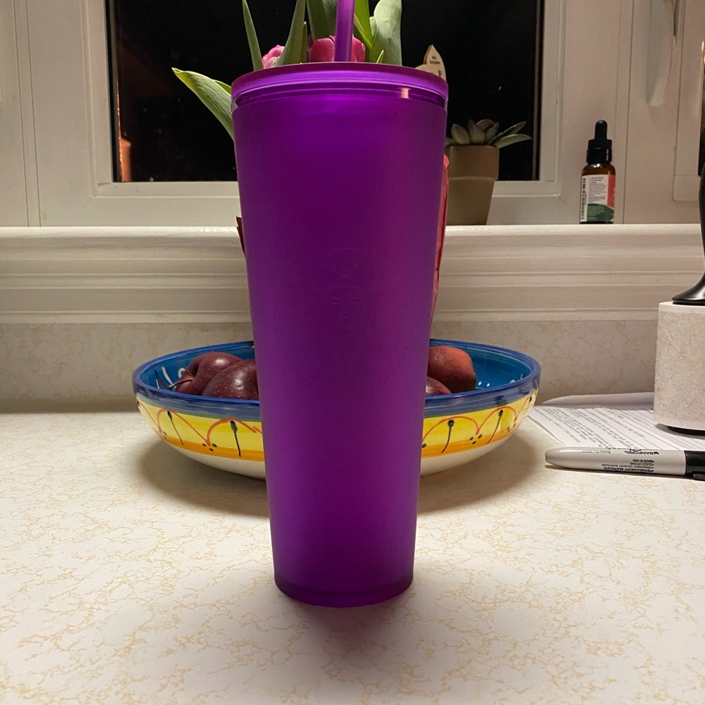 Starbucks Venti Purple Soft Touch Cup